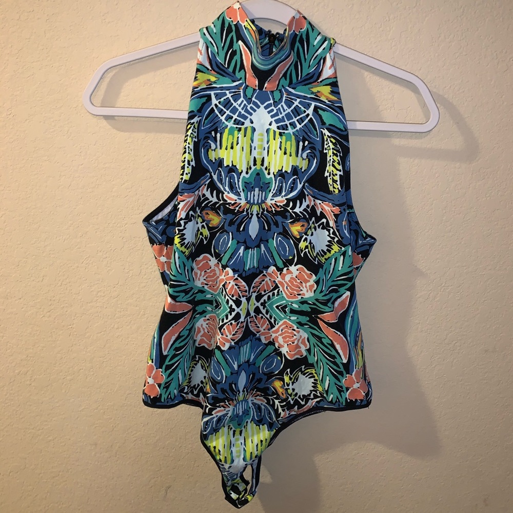 Free People Multicolor Bodysuit